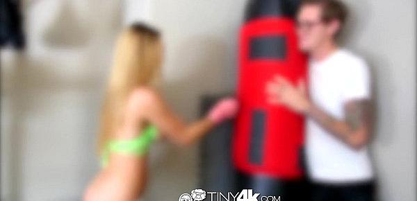  Tiny4K - Petite Boxer babe Molly Mae takes a pussy punch